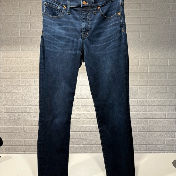 Madewell Blue Skinny Jeans with Classic Denim Texture - Picture 1 of 5